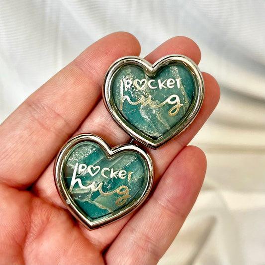 Pocket Hug Heart – Small Gift of Encouragement, Miss You Gift, Thinking of You Token, Resin Keepsake, Friendship Gift, Anxiety Support