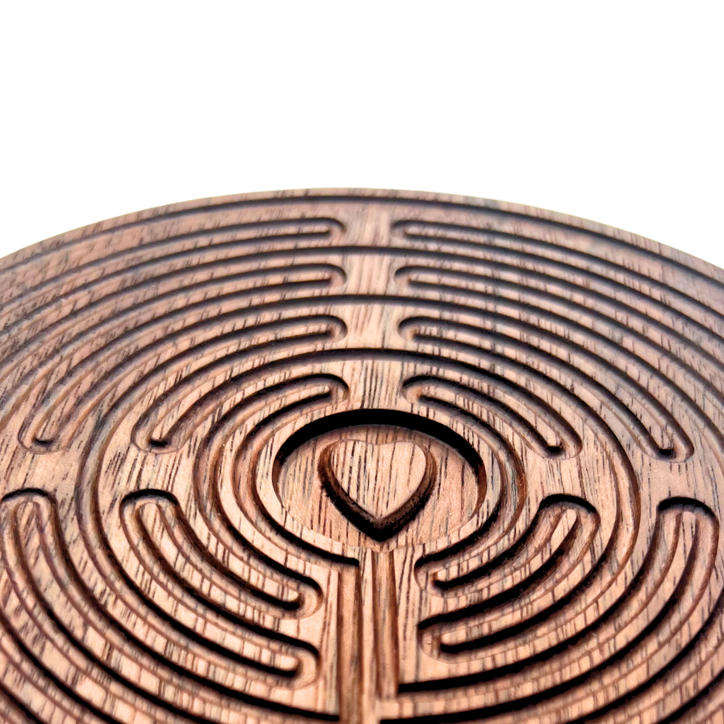 Walnut Wood Prayer Labyrinth with Stylus | Great for Meditation Practice, Sensory Play, Spiritual Awakening | Chartres Labyrinth