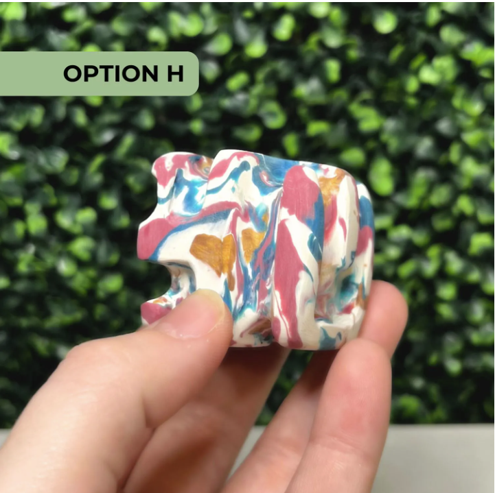 Finger Labyrinth Meditation Cube | Polymer Clay Prayer Block | Inspired by the Chartres Labyrinth and Cretan Labyrinth | Palm Labyrinth Cube