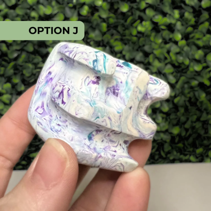 Finger Labyrinth Meditation Cube | Polymer Clay Prayer Block | Inspired by the Chartres Labyrinth and Cretan Labyrinth | Palm Labyrinth Cube